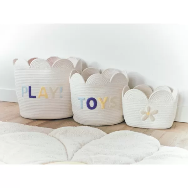 Childhome Koš na hračky Květina 30x20x15 cm