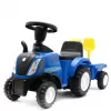 Baby Mix Dětské odrážedlo traktor s vlečkou a nářadím New Holland žlutý