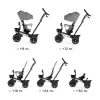 KINDERKRAFT SELECT Tříkolka Spinstep Grey, Premium
