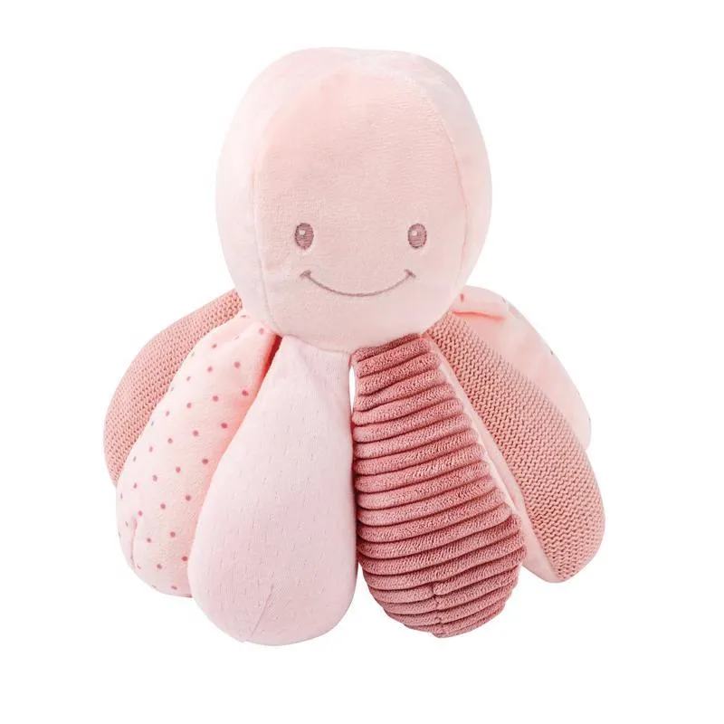 NATTOU Hračka chobotnička edukační 8 aktivit Lapidou pink