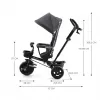 KINDERKRAFT Tříkolka Aveo Malachite Grey