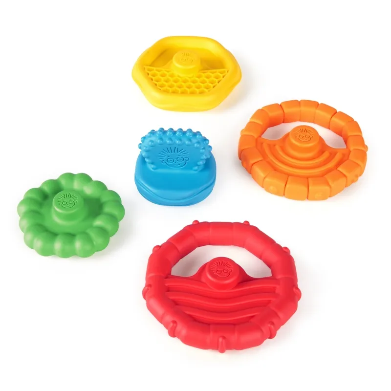 BABY EINSTEIN Kousátko stohovací 2v1 Stack&Teethe™ 0m+