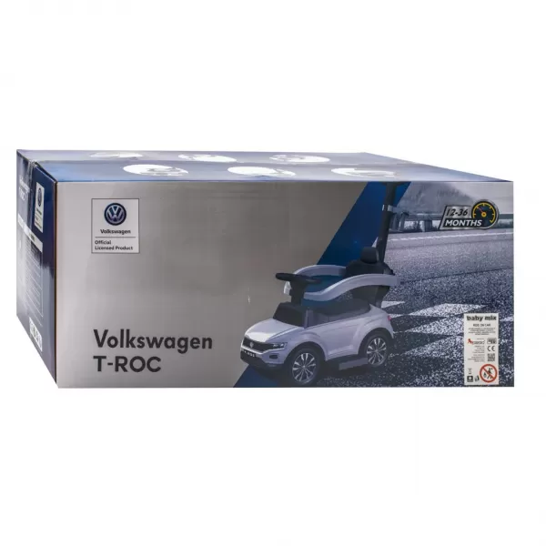 Baby Mix Odrážedlo s vodící tyčí VOLKSWAGEN T-ROC bílé