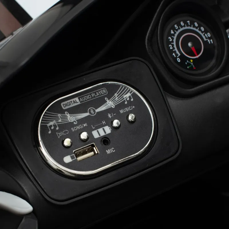 Baby Mix Dětské elektrické autíčko Police 4x4 černé