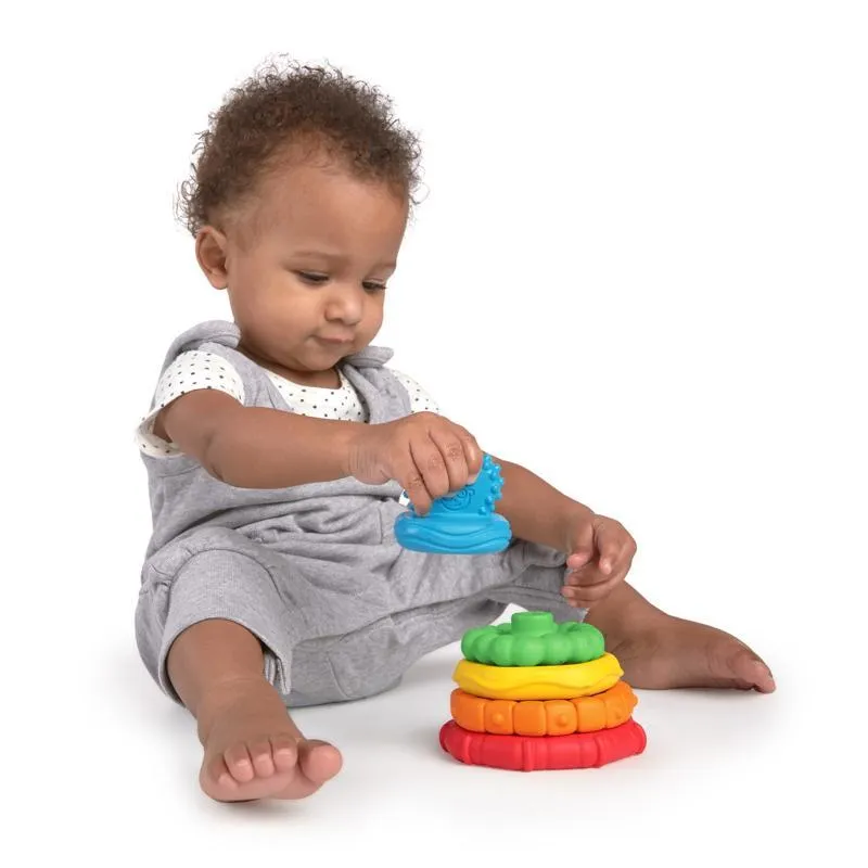 BABY EINSTEIN Kousátko stohovací 2v1 Stack&Teethe™ 0m+