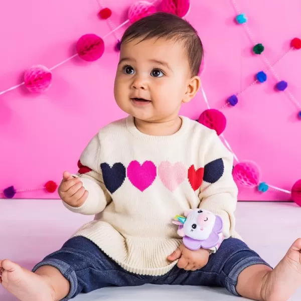 BRIGHT STARTS Chrastítko s kousátkem na ruku 2 ks 0 m+