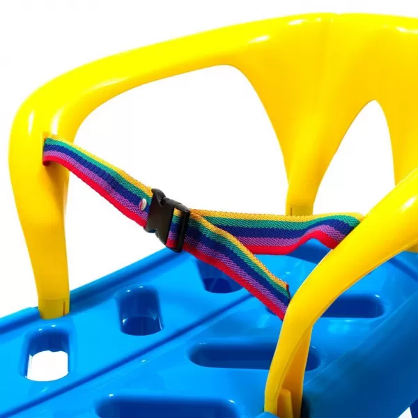 Baby Mix Plastové sáňky s opěradlem SNOW STAR růžové