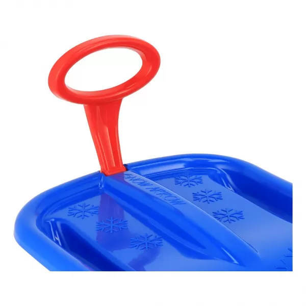 Baby Mix Sáňkovací kluzák s pohyblivým madlem SNOW ARROW 74 cm modrý