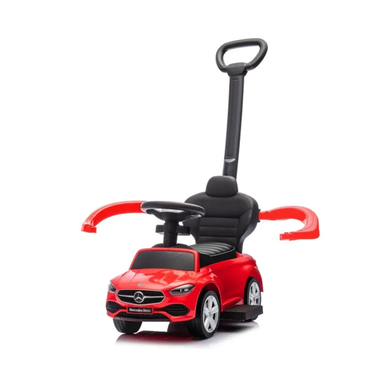 Milly Mally Odrážedlo s vodící tyčí MERCEDES C-Class Deluxe Red