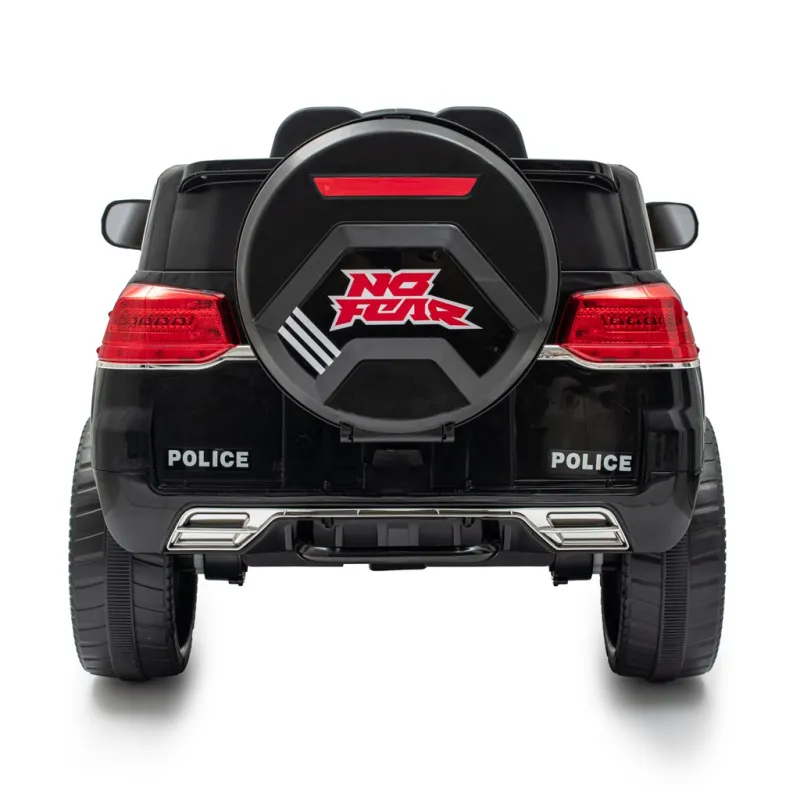 Baby Mix Dětské elektrické autíčko Police 4x4 černé