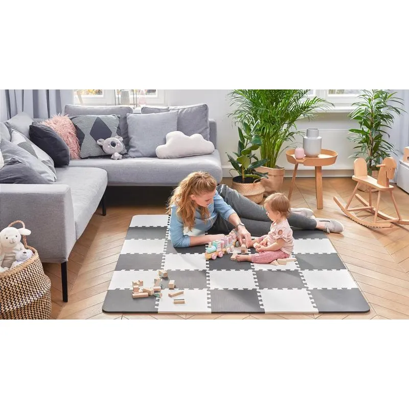 KINDERKRAFT Podložka pěnová puzzle Luno 150 x 180 cm Yellow, 30 ks