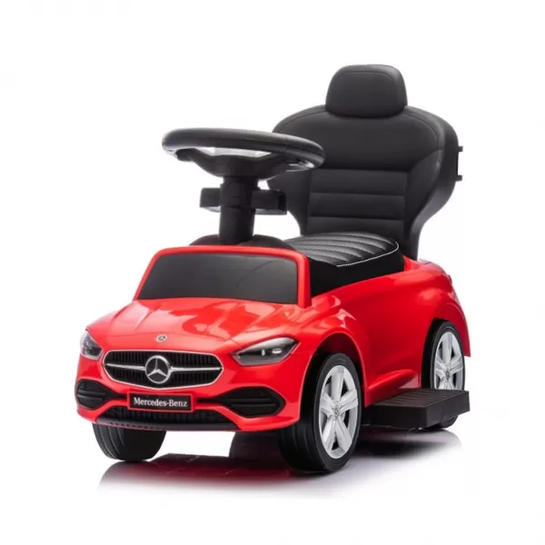 Milly Mally Odrážedlo s vodící tyčí MERCEDES C-Class Deluxe Red