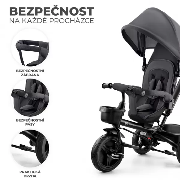 KINDERKRAFT Tříkolka Aveo Malachite Grey