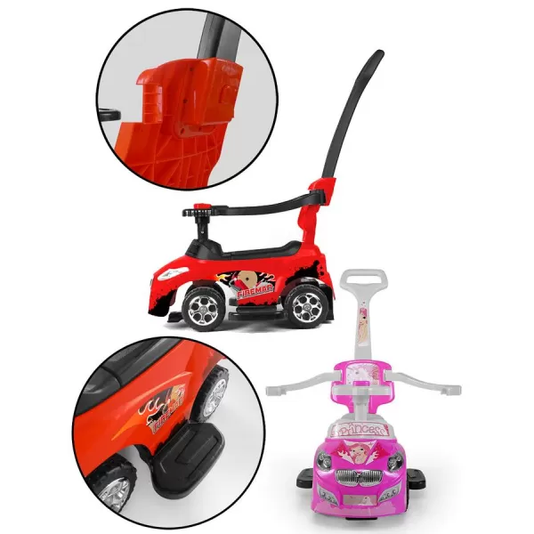 Milly Mally Dětské jezdítko 2v1 Happy red