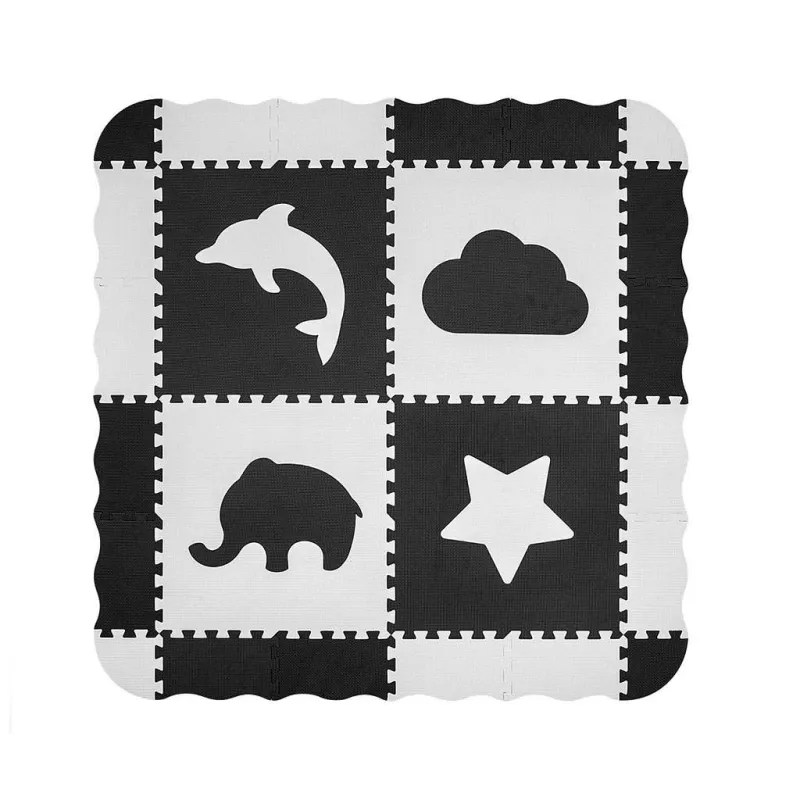 Milly Mally Pěnové puzzle podložka ohrádka Jolly 2x2 Grey
