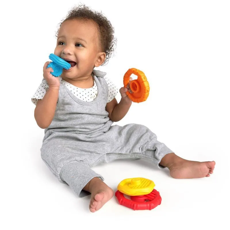 BABY EINSTEIN Kousátko stohovací 2v1 Stack&Teethe™ 0m+