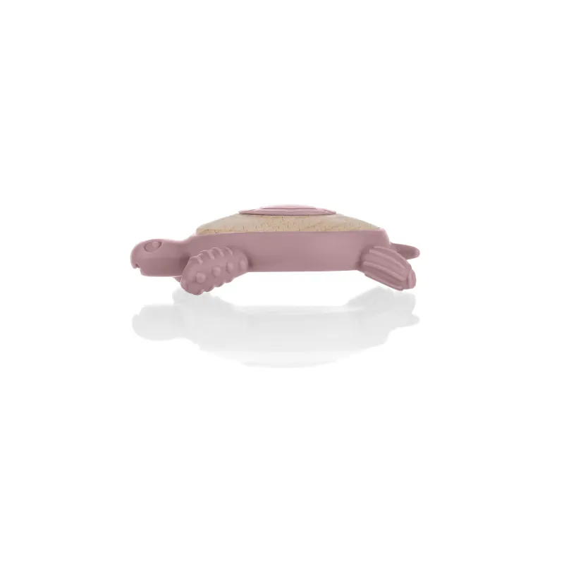 Zopa Silikonové dřevěné kousátko Turtle