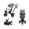 KINDERKRAFT SELECT Tříkolka Spinstep Grey, Premium