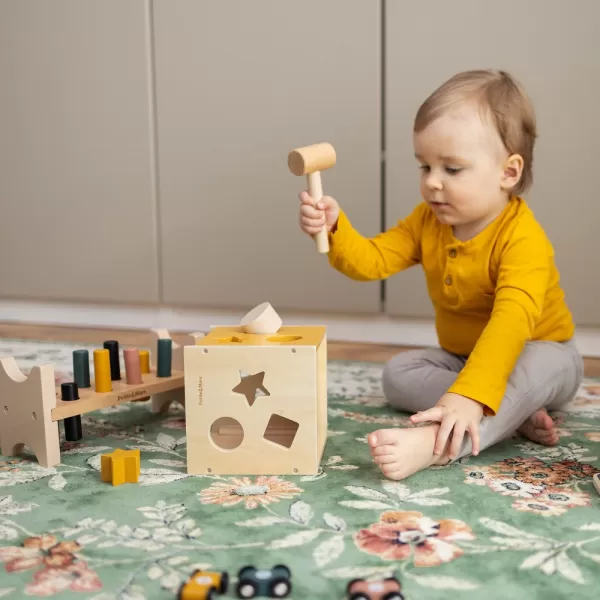 PETITE&MARS Hračka dřevěná třídící Gravity Wood of Mars 12m+