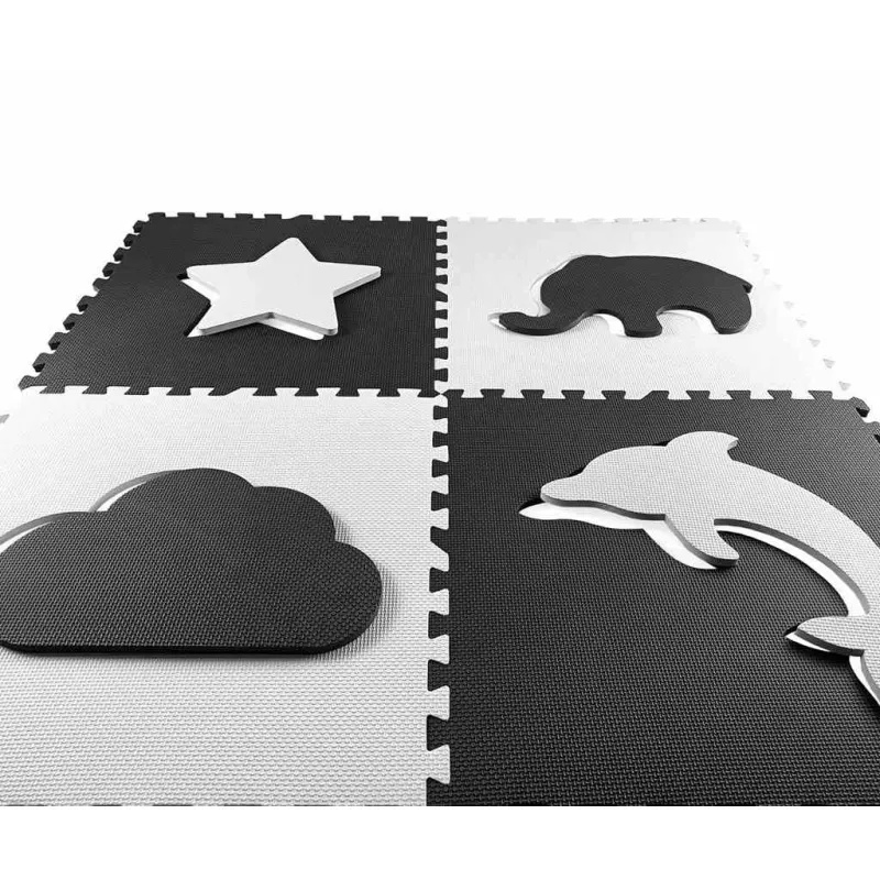 Milly Mally Pěnové puzzle podložka ohrádka Jolly 2x2 Grey