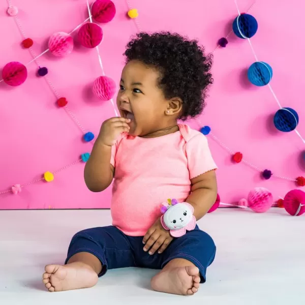 BRIGHT STARTS Chrastítko s kousátkem na ruku 2 ks 0 m+