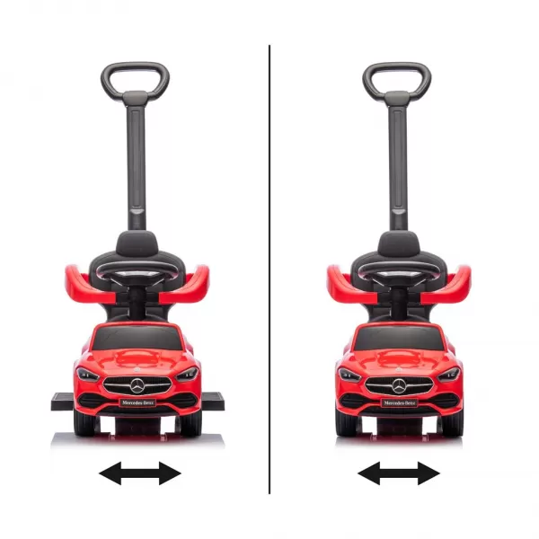 Milly Mally Odrážedlo s vodící tyčí MERCEDES C-Class Deluxe Red