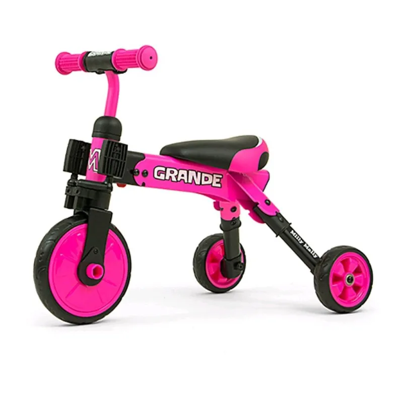 Milly Mally Dětská tříkolka 2v1 Grande pink