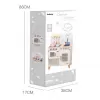 Baby Mix Dětská dřevěná kuchyňka s vybavením Montessori bílá