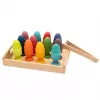 Baby Mix Dřevěná vkládačka vajíčka Montessori