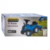 Baby Mix Dětské odrážedlo traktor s vlečkou a nářadím New Holland žlutý