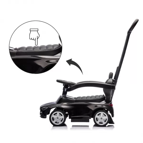 Milly Mally Odrážedlo s vodící tyčí MERCEDES C-Class Deluxe Black