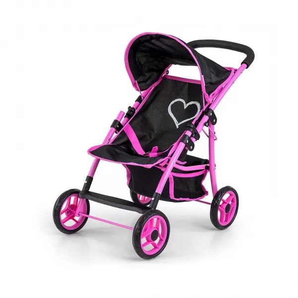 Milly Mally Dětský sportovní kočárek pro panenky Natalie Prestige Black