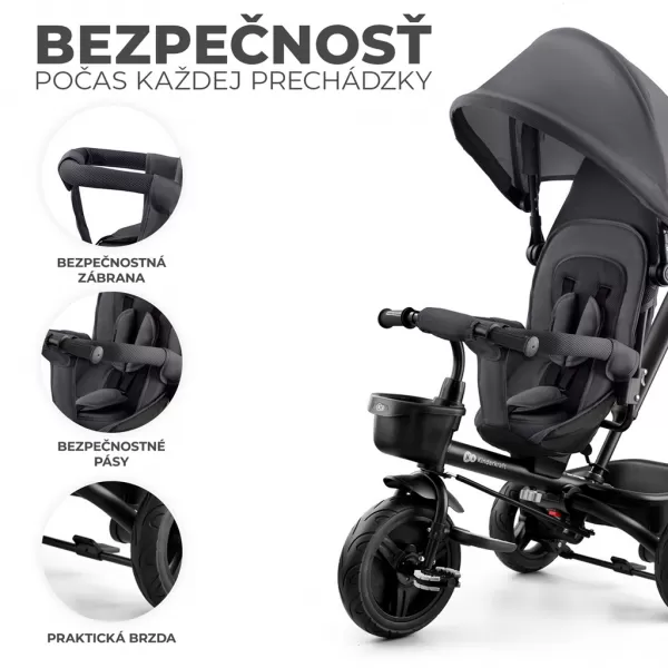 KINDERKRAFT Tříkolka Aveo Malachite Grey