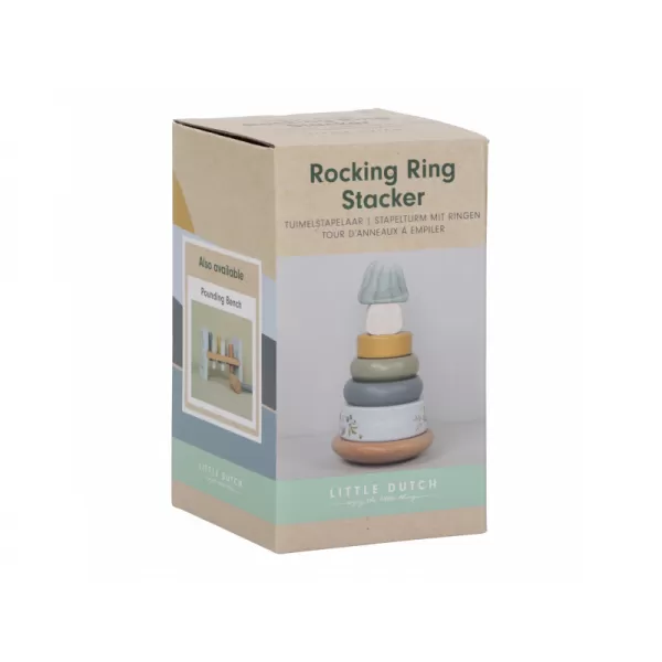 Little Dutch Nasazovací kroužky dřevěné Forest Friends