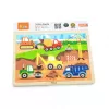Viga Dětské dřevěné puzzle Stavba