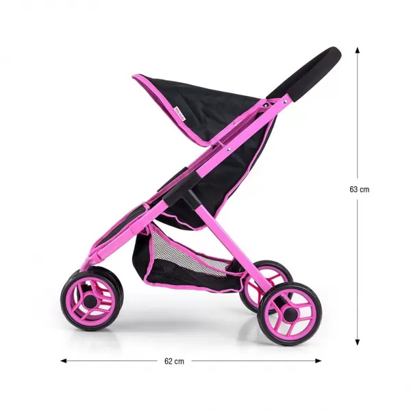 Milly Mally Dětský golfový kočárek pro panenky Susie Prestige Black