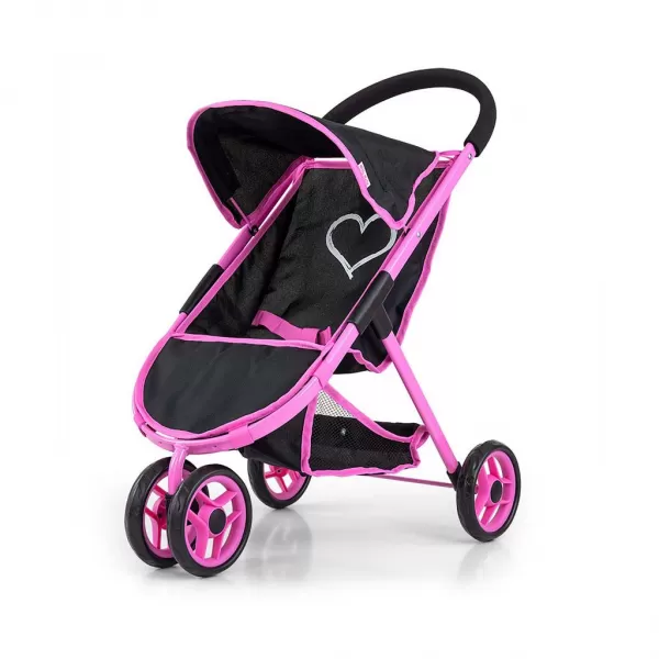 Milly Mally Dětský golfový kočárek pro panenky Susie Prestige Black