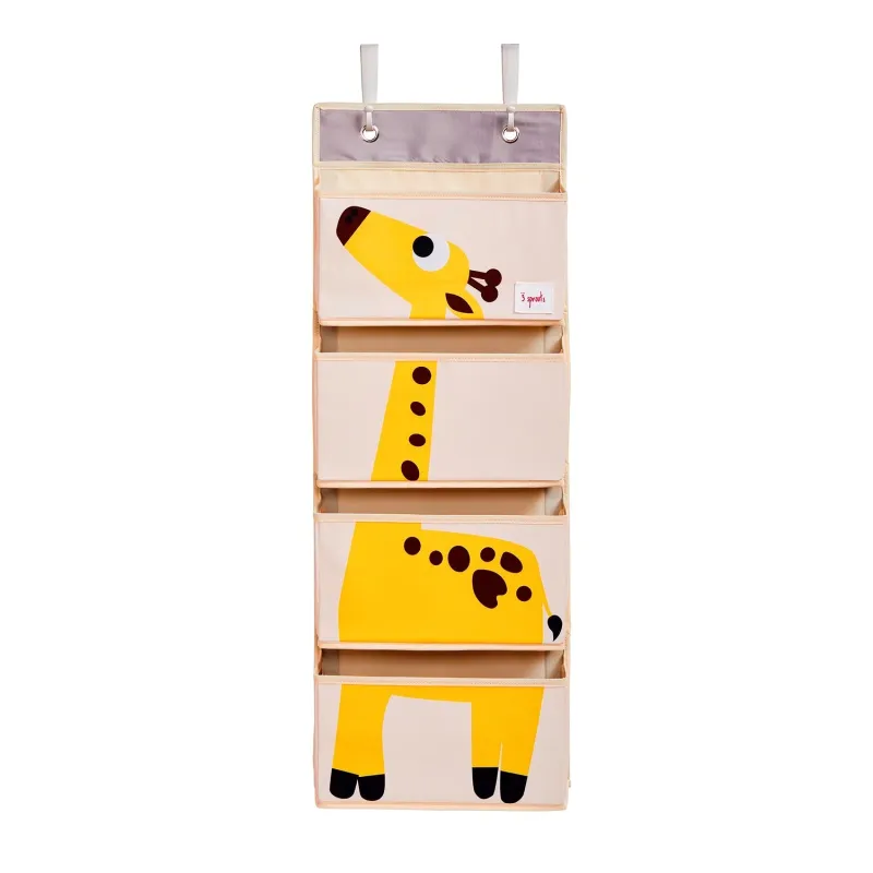 3 SPROUTS Závěsný organizér Giraffe Yellow