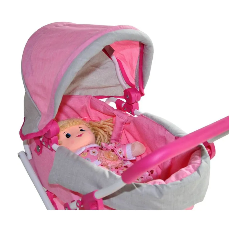 Milly Mally Dětský kočárek pro panenky Alice Prestige Pink