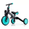 Milly Mally Dětská tříkolka 4v1 Optimus Plus s vodící tyčí mint