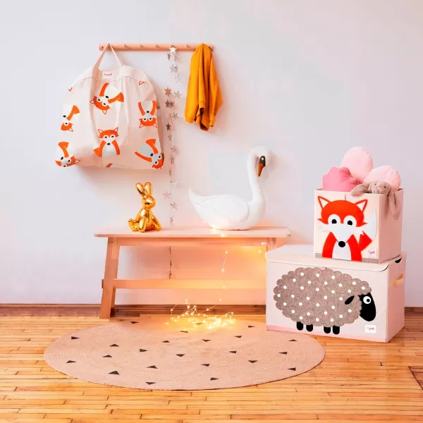 3 SPROUTS Truhla na hračky Sheep Beige