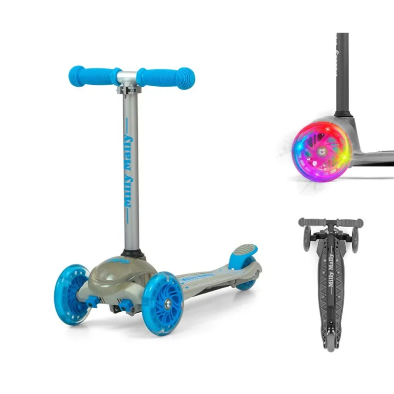 Milly Mally Dětská koloběžka Scooter Zapp grey