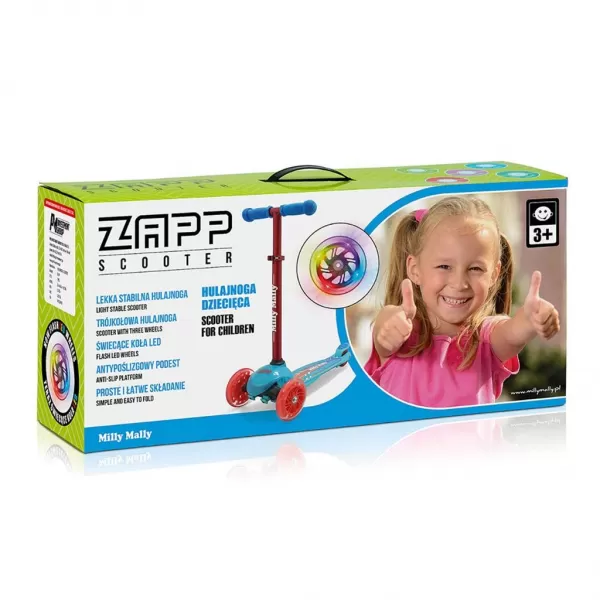 Milly Mally Dětská koloběžka Scooter Zapp grey