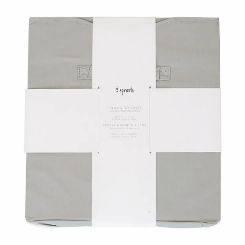 3 SPROUTS Truhla na hračky Recycled Solid/Light Gray