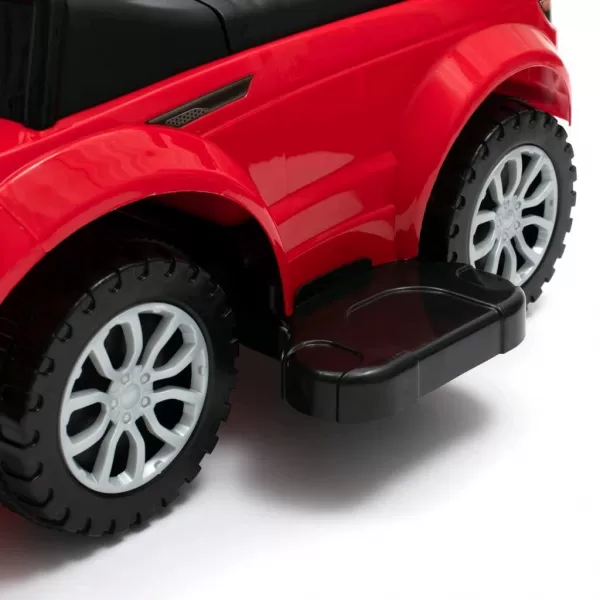 Baby Mix Dětské hrající odrážedlo s vodící tyčí SUV 3v1 červené