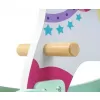 Milly Mally Dřevěný houpací koník s opěradlem Lucky 12 Unicorn