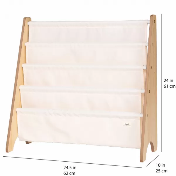 3 SPROUTS Stojan na knížky Recycled Solid/Cream