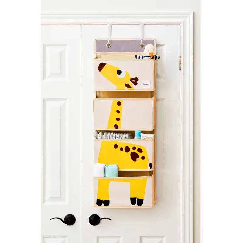 3 SPROUTS Závěsný organizér Giraffe Yellow