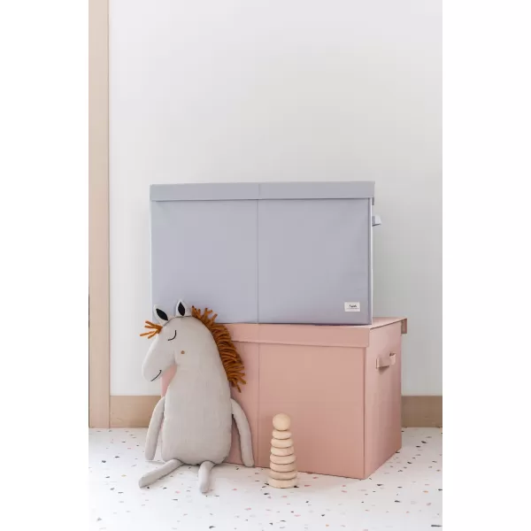 3 SPROUTS Truhla na hračky Recycled Solid/Light Gray