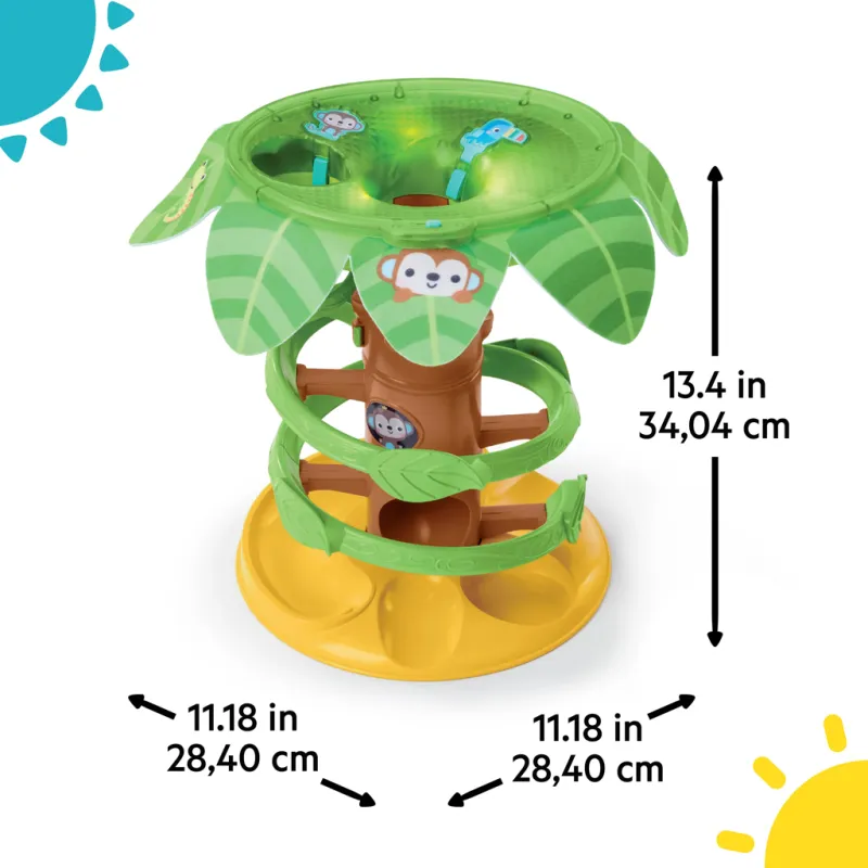 BRIGHT STARTS Dráha kuličková hudební Tropical Twirl 6m+